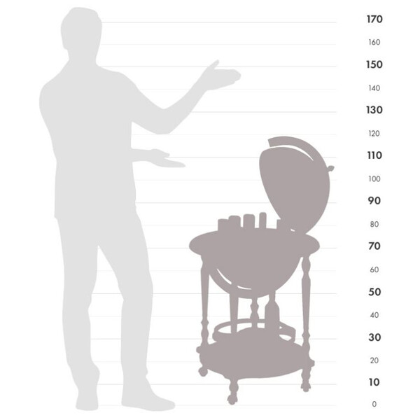 Zoffoli living Globusbar Minosse 40cm