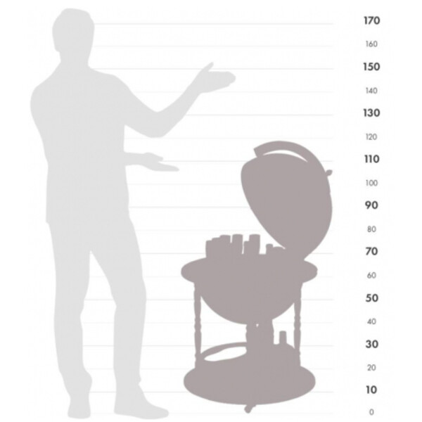 Globe de bar Zoffoli living Calipso Laguna 50cm