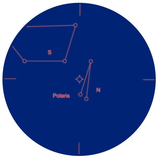 Explore Scientific Chercheur coudé avec prisme d'Amici ES 8x50 avec plque de gravure polaire