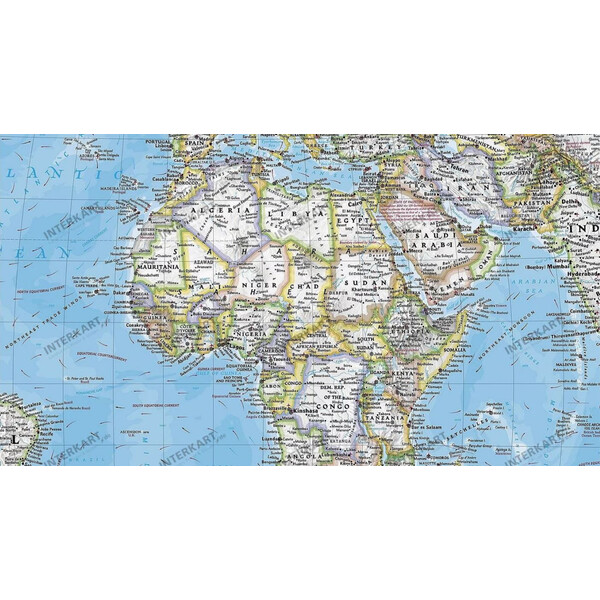 Mappemonde National Geographic (279 x 193 cm)