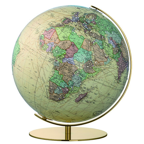 Globe Columbus Royal Swarovski Messing 40cm