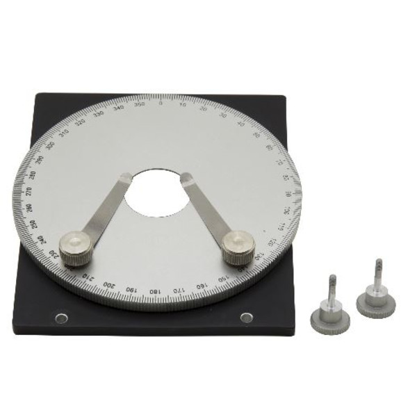 Optika Table tournante M-175.1, pour kit de polarisation pour table de 233 x 147 mm