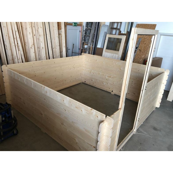 Dome Parts Observatoire à toit ouvrant GreenLine Big 32 mm avec protection du bois