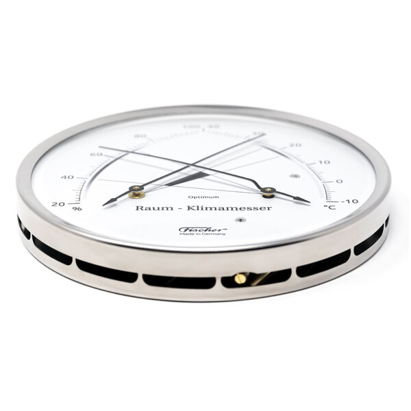 Station météo Fischer Appareil de mesure du climat intérieur Acier inoxydable Synthétique