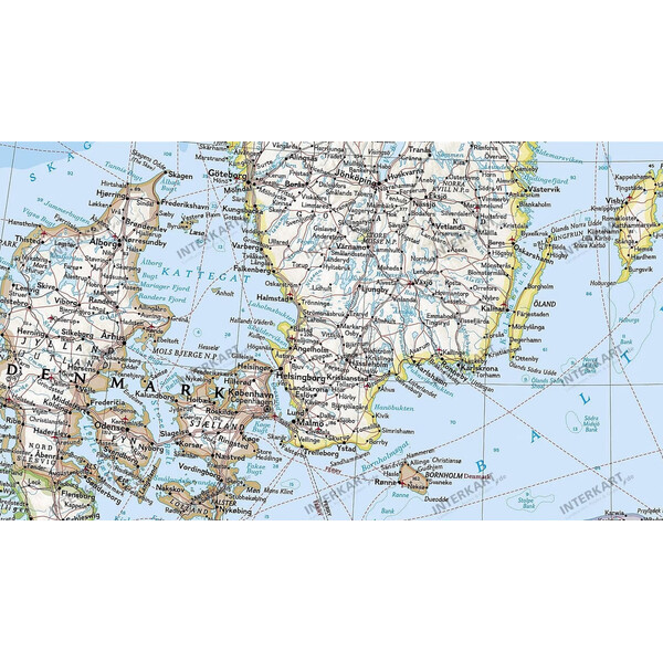 National Geographic Regional-Karte Skandinavien (58 x 76 cm)