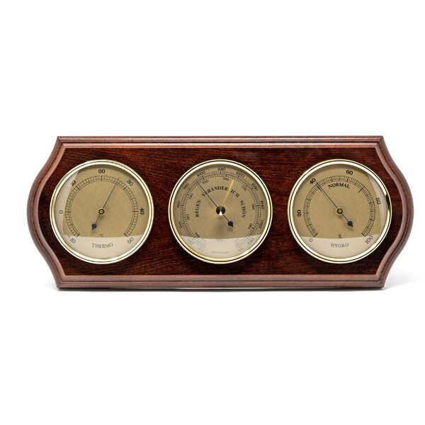 Station météo Fischer 63mm Mahagoni