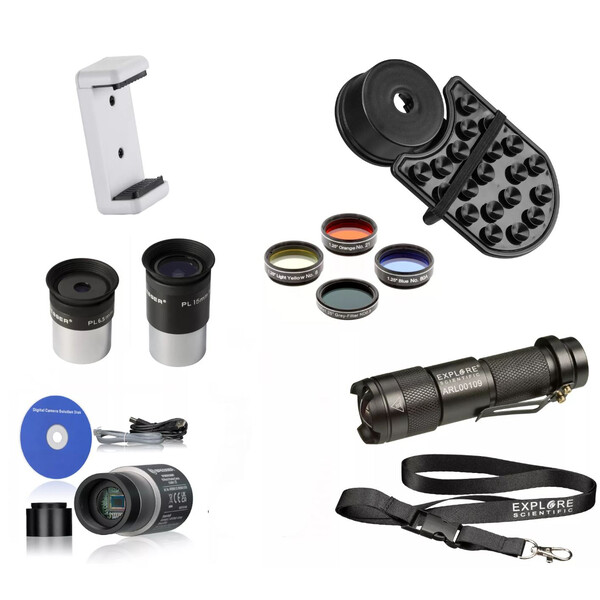 Bresser Teleskop AC 102/1000 Messier Hexafoc EXOS-2 GoTo SET