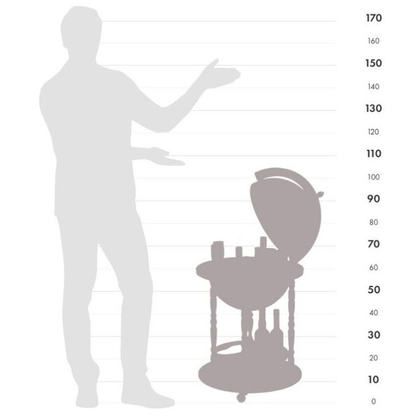 Globe de bar Zoffoli living Giunone Laguna 40cm