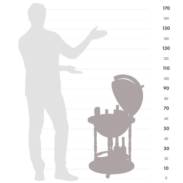 Globe de bar Zoffoli living Giunone Blue Ocean 40cm