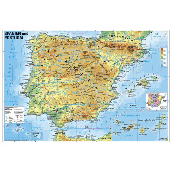 Stiefel Carte Espagne et Portugal