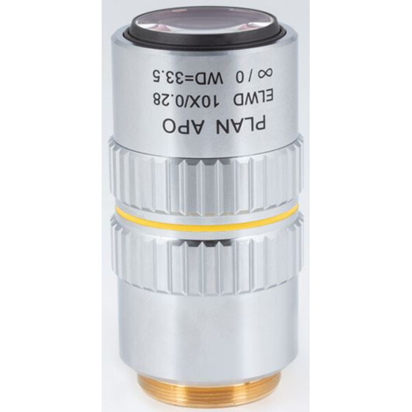 Motic Plan apochromatique. Objectif ELWD 10X/0,280 (largeur de faisceau : 33,5 mm)
