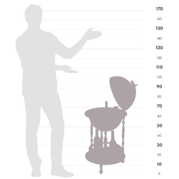 Zoffoli living Globusbar Vulcano 42cm