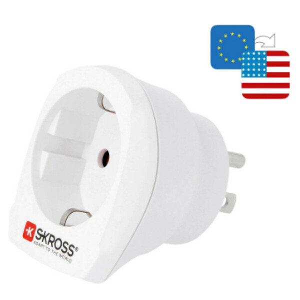 Alimentation électrique Skross Adaptateur de voyage Europe vers USA