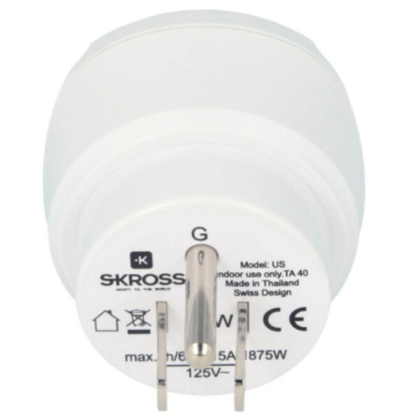 Alimentation électrique Skross Adaptateur de voyage Europe vers USA