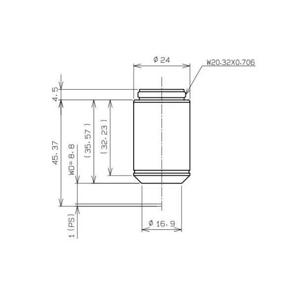 Evident Olympus Objectif CACHN10x IPC/0,25 (CACHN10XIPC-1-7)