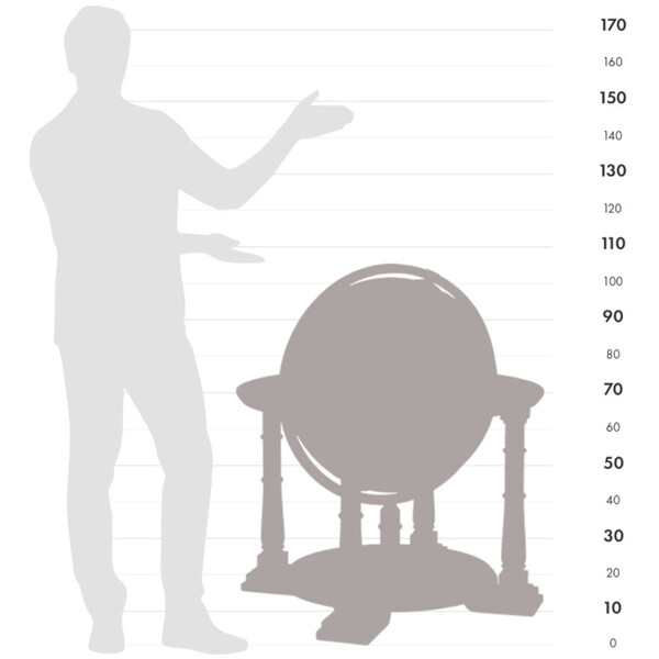 Globe sur pied Zoffoli living Sirio Apricot 60cm