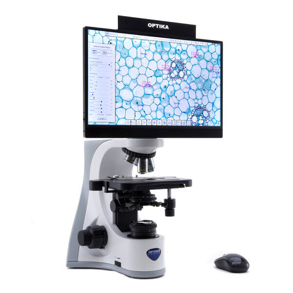 Optika Microscope B-510BF4K, numérique, W-PLAN IOS, 40x-1000x, tête numérique 4K