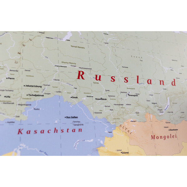 Mappemonde GeoMetro politique (140 x 100 cm)