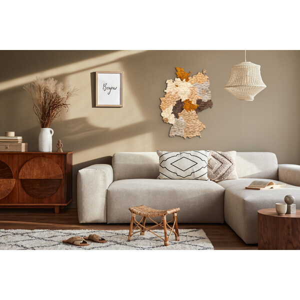 Carte géographique Abraham Wood Decor Puzzle en bois de l'Allemagne (60 x 80 cm)