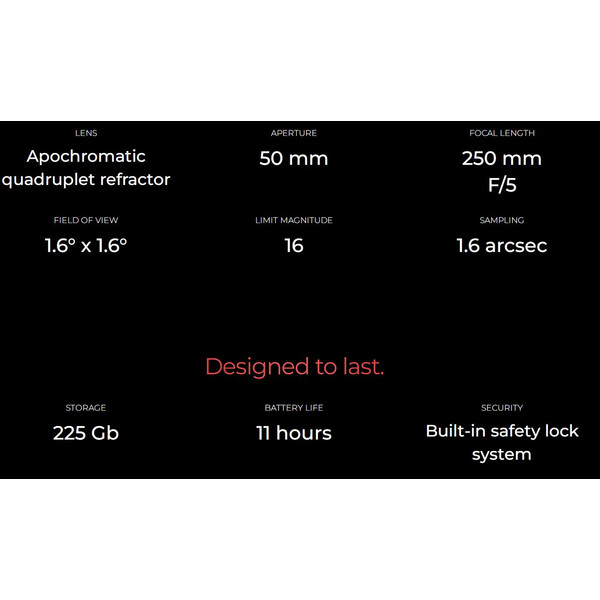Smart Telescope Vaonis AP 50/250 Vespera PRO
