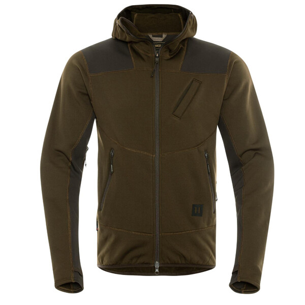 Härkila Deer Stalker Fleece Hoodie , Willow green/Shadow brown Taille XXL