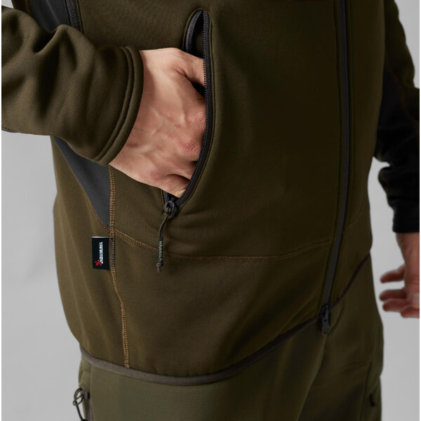 Härkila Deer Stalker Fleece Hoodie , Willow green/Shadow brown Taille XXL