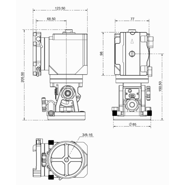 Monture iOptron HAE18C Dual AZ/EQ
