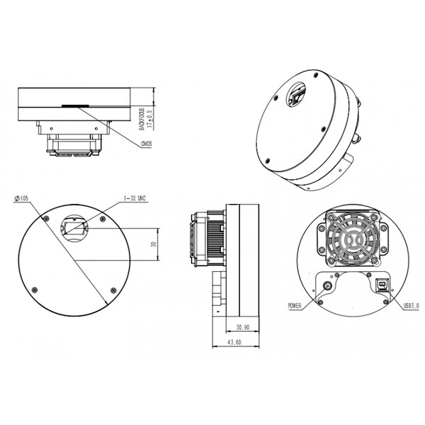 QHY Kamera miniCam8 Mono Combo