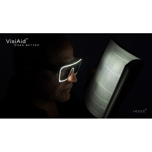 Loupe LESS VisiAid, Lunettes Lumineuses, Kit Complet, Poste Fixe