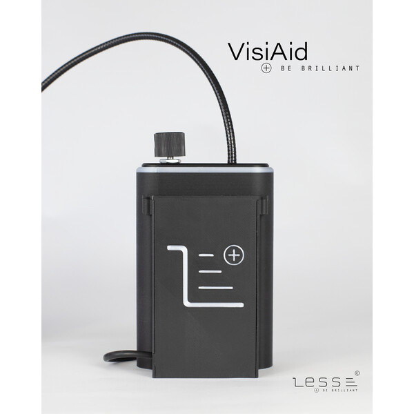 Loupe LESS VisiAid, Lunettes Lumineuses, Kit Complet, Poste Fixe & Mobile
