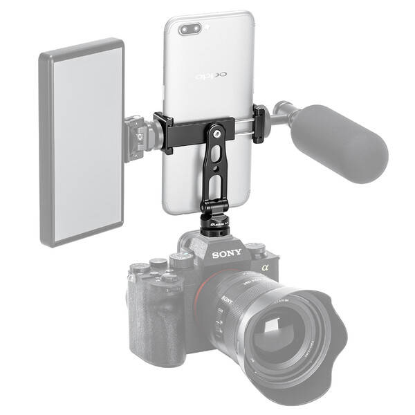 Leofoto Halterung FA-18 Smartphonehalter für Blitzschuh