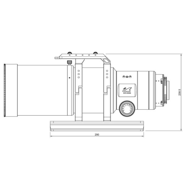 William Optics Apochromatischer Refraktor AP 108/518 UltraCat WIFD