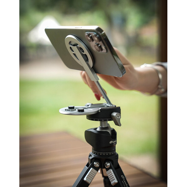 Leofoto Halterung PM-05 Magnetischer Smartphonehalter Misty Gray