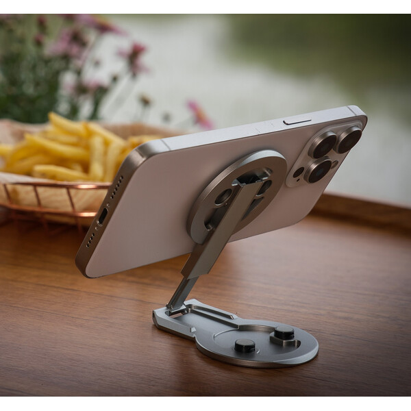 Leofoto Halterung PM-05 Magnetischer Smartphonehalter Misty Gray