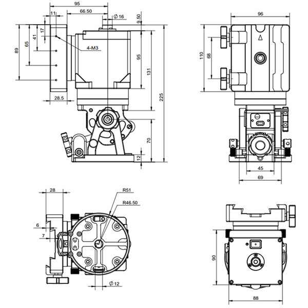 Monture iOptron HAE29C-EC AZ/EQ dual SWG