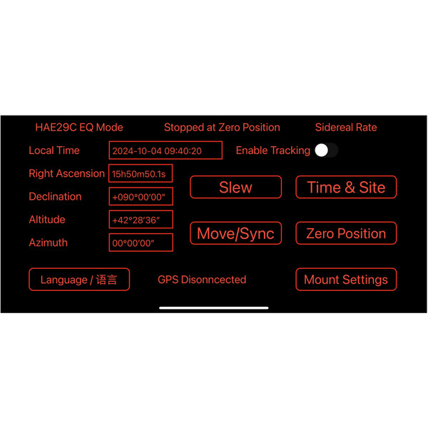 Monture iOptron HAE29C-EC AZ/EQ dual SWG
