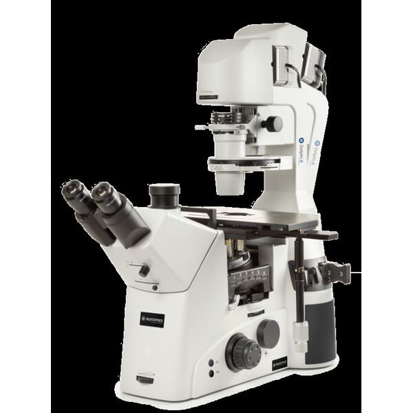 Euromex Inverses Mikroskop DI.1053-PLPHFi, trino, 100-400x, IOS, LED