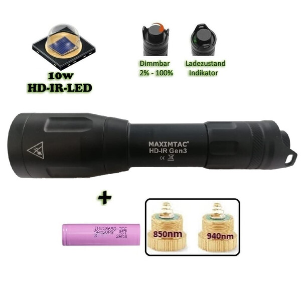 Maximtac HD-IR Gen 3 LED eclairage ir
