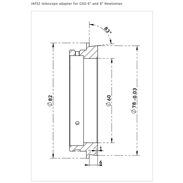 iOptron Adaptateur iAFS2 / GSO Newton 2"