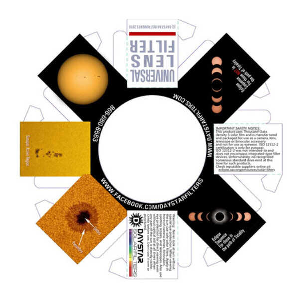 DayStar Sonnenfilter White-Light Universal Lens (50-69 mm)