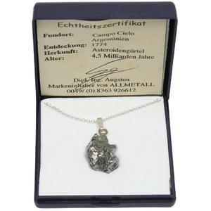 Campo del Cielo - Météorite de fer sur chaînette argent