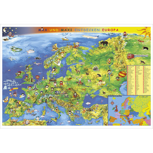 Stiefel Kinderkarte Europa (95 x 65 cm)