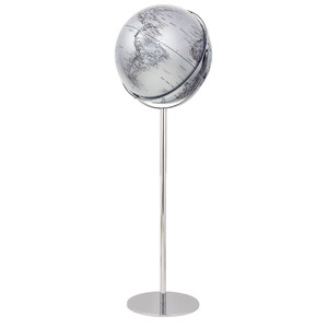 Globe sur pied TROIKA Apollo 17 Silver 43cm