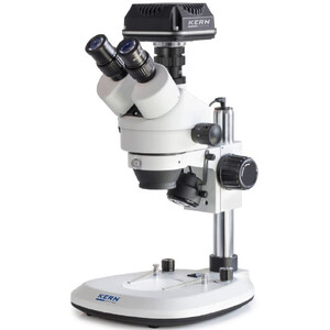 Microscope Kern OZL 464C832, Greenough, Colonne, 7-45x, 10x/20, Lumière transmise, 3W LED, Caméra 5MP, USB 3.0