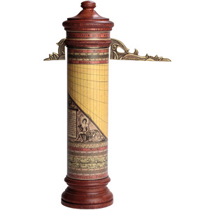 Hemisferium Cadran solaire cylindrique vertical