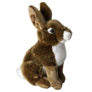 AKAH LE LAPIN ASSIS EN PELUCHE  30 CM