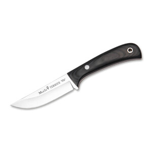 Muela Messer Terrier 9M Micarta Dark