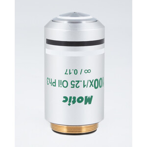 Motic Objectifs CCIS, UC PL Ph, 100X / 1.25, wd 0.16 mm, infinity, PL, Ph, oil, S