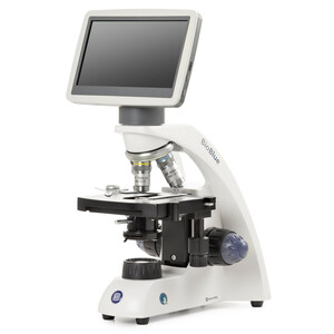 Microscope Euromex BioBlue, BB.4220-LCD, écran LCD 7 pouces, Objectifs SMP 4/10/S40x, DIN, 40x - 400x, 10x/18, LED, 1W, Platine à chariot croisé