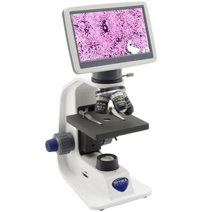 Microscope Optika B-151V, numérique, mono, DIN, HC, 40x-400x, X-LED 1W, 2 MP, 30fps, LCD